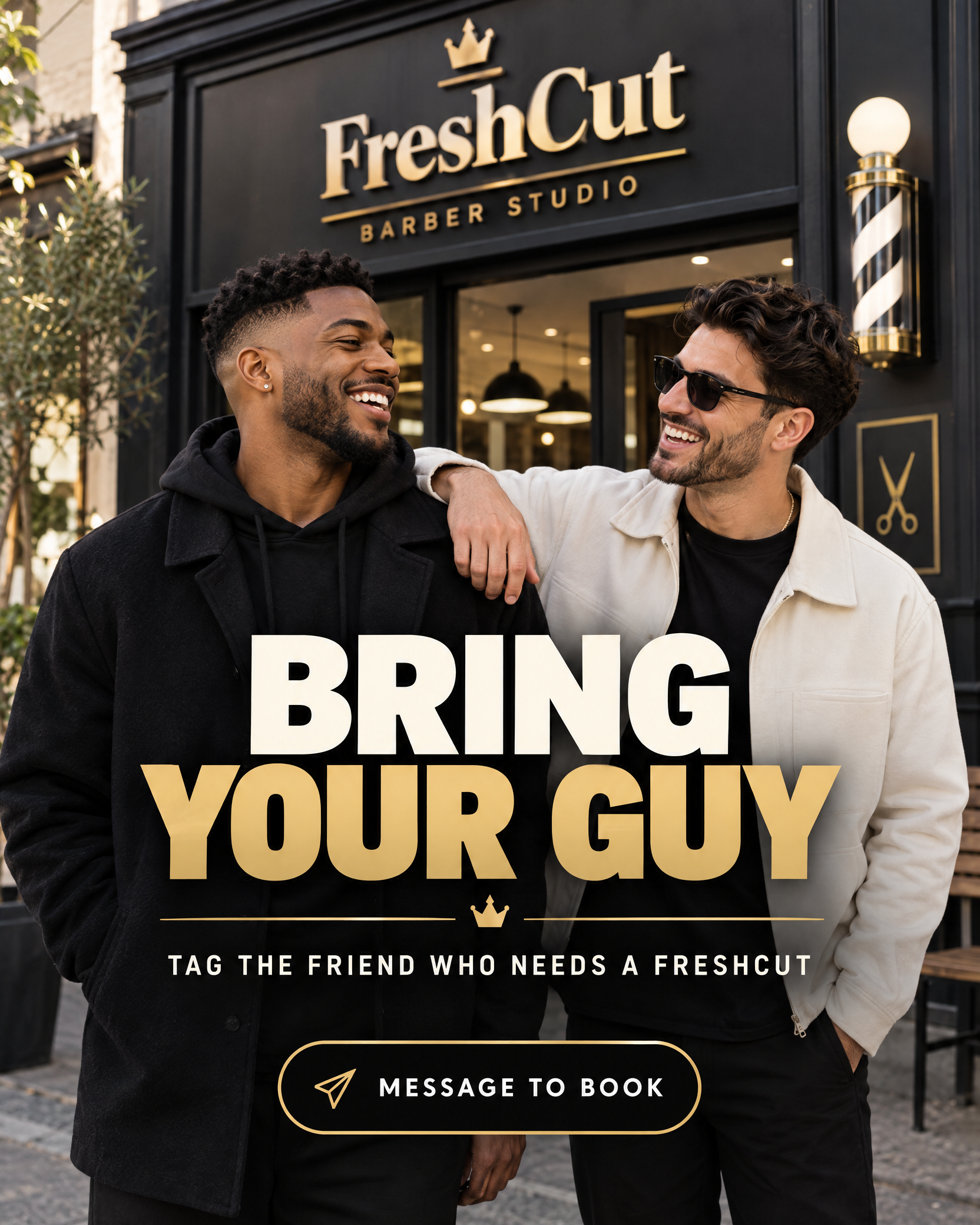 Bring your guy promotional design
